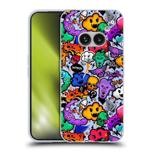 Mark Ashkenazi Graffiti Skull Soft Gel Case for Nothing Phone (2a)