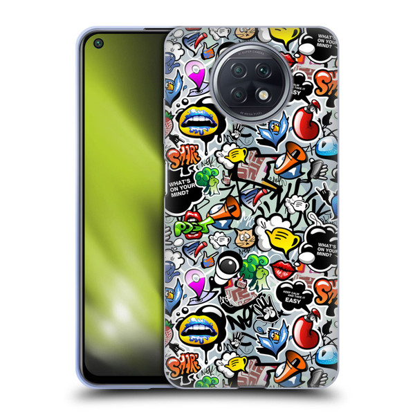 Mark Ashkenazi Graffiti Social Media Soft Gel Case for Xiaomi Redmi Note 9T 5G