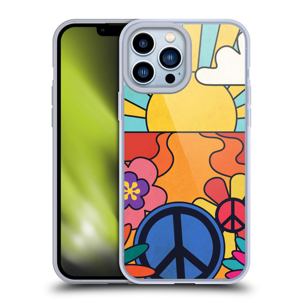 Mark Ashkenazi Mix Patterns Groovy Retro Soft Gel Case for Apple iPhone 13 Pro Max