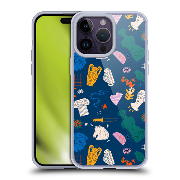 Mark Ashkenazi Mix Patterns Roman Soft Gel Case for Apple iPhone 14 Pro Max