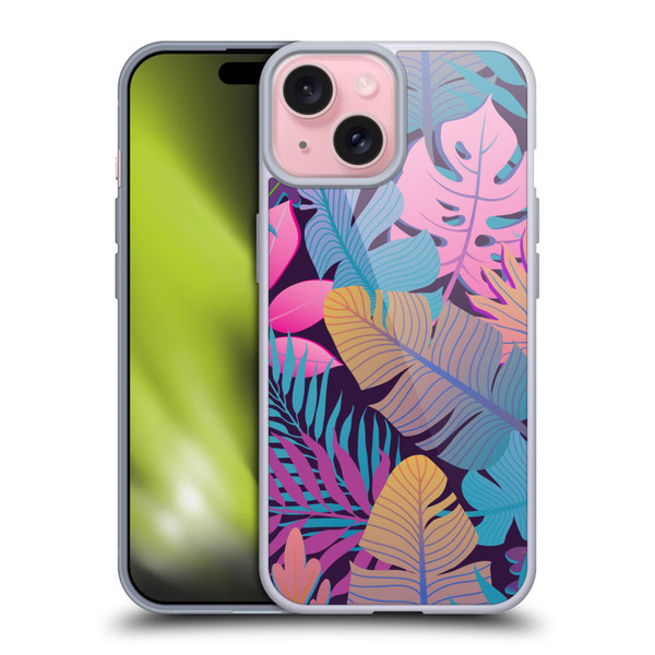 Mark Ashkenazi Mix Patterns Summer Vibes Soft Gel Case for Apple iPhone 15