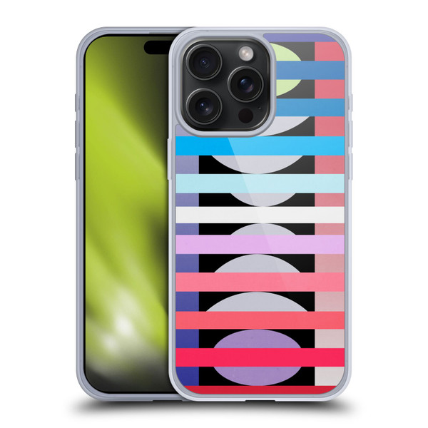 Mark Ashkenazi Mix Patterns Fun Geometric Soft Gel Case for Apple iPhone 15 Pro Max