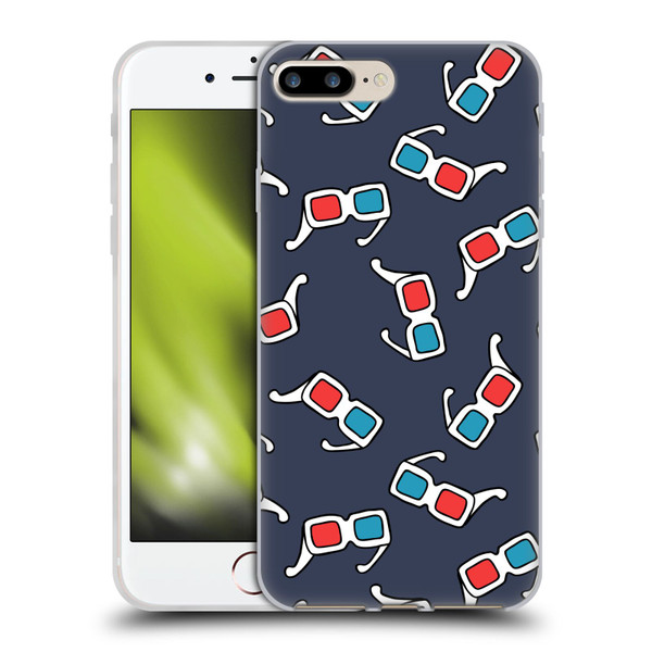 Mark Ashkenazi Mix Patterns 3D Glasses Soft Gel Case for Apple iPhone 7 Plus / iPhone 8 Plus