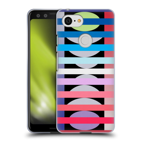 Mark Ashkenazi Mix Patterns Fun Geometric Soft Gel Case for Google Pixel 3