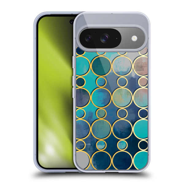 Mark Ashkenazi Mix Patterns Turquoise Soft Gel Case for Google Pixel 9 / Pixel 9 Pro