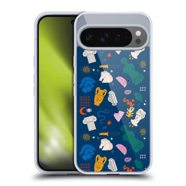 Mark Ashkenazi Mix Patterns Roman Soft Gel Case for Google Pixel 9 Pro XL