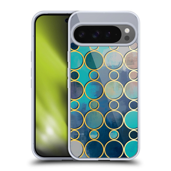 Mark Ashkenazi Mix Patterns Turquoise Soft Gel Case for Google Pixel 9 Pro XL