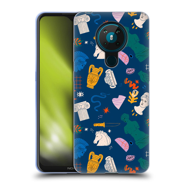 Mark Ashkenazi Mix Patterns Roman Soft Gel Case for Nokia 5.3