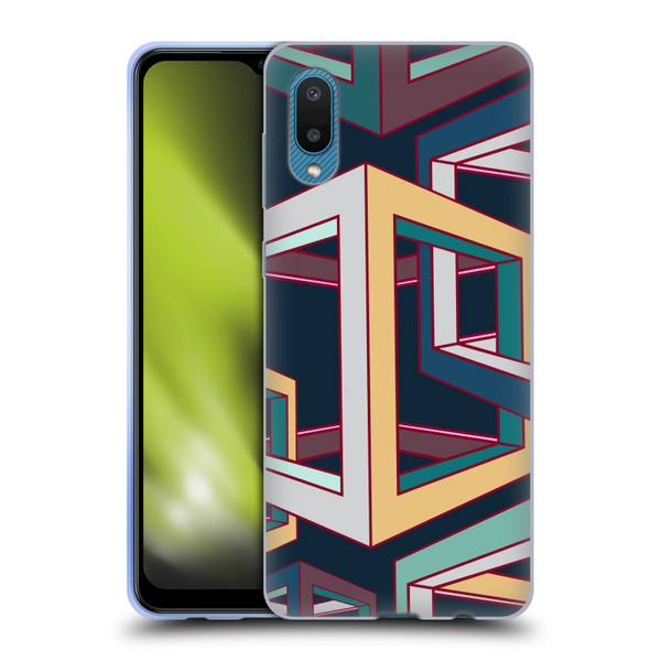 Mark Ashkenazi Mix Patterns 3D Geometric Soft Gel Case for Samsung Galaxy A02/M02 (2021)