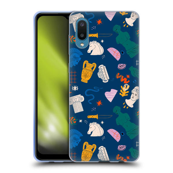 Mark Ashkenazi Mix Patterns Roman Soft Gel Case for Samsung Galaxy A02/M02 (2021)
