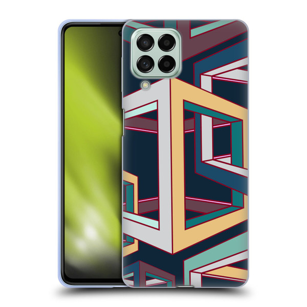 Mark Ashkenazi Mix Patterns 3D Geometric Soft Gel Case for Samsung Galaxy M53 (2022)