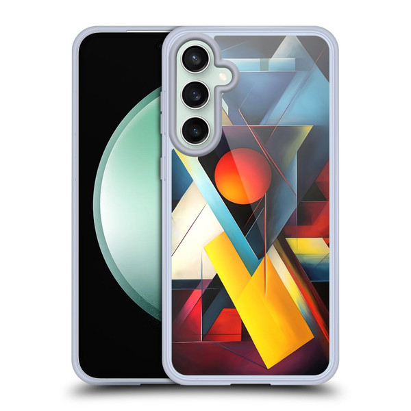 Mark Ashkenazi Mix Patterns Triangle Modern Abstract Soft Gel Case for Samsung Galaxy S23 FE 5G