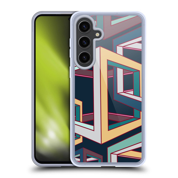 Mark Ashkenazi Mix Patterns 3D Geometric Soft Gel Case for Samsung Galaxy S24+ 5G