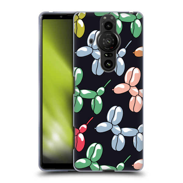 Mark Ashkenazi Mix Patterns Balloons Soft Gel Case for Sony Xperia Pro-I