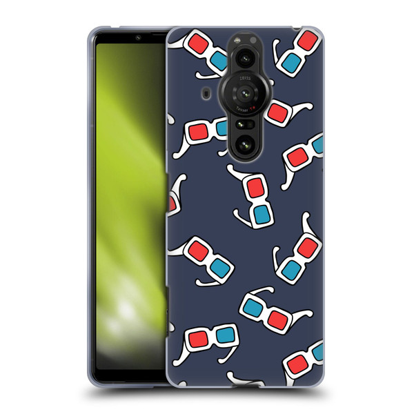 Mark Ashkenazi Mix Patterns 3D Glasses Soft Gel Case for Sony Xperia Pro-I