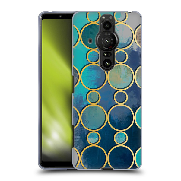 Mark Ashkenazi Mix Patterns Turquoise Soft Gel Case for Sony Xperia Pro-I