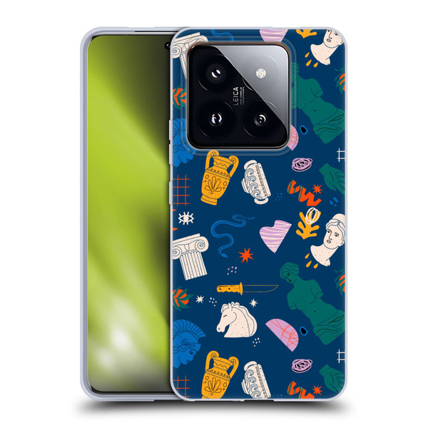 Mark Ashkenazi Mix Patterns Roman Soft Gel Case for Xiaomi 14 Pro