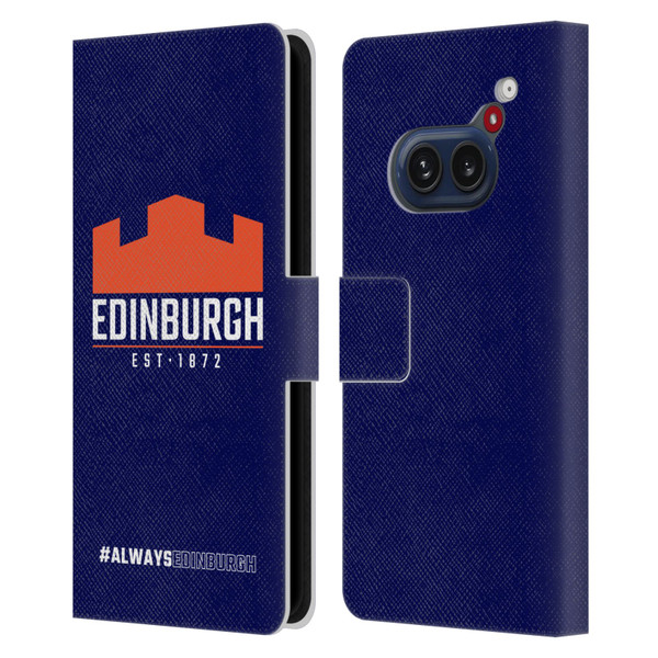 Edinburgh Rugby Logo 2 Always Edinburgh Leather Book Wallet Case Cover For Nothing Phone (2a)