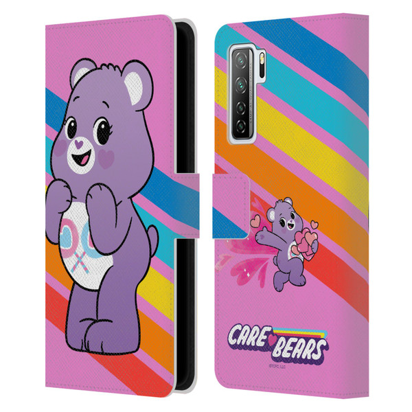 Care Bears Characters Share Leather Book Wallet Case Cover For Huawei Nova 7 SE/P40 Lite 5G