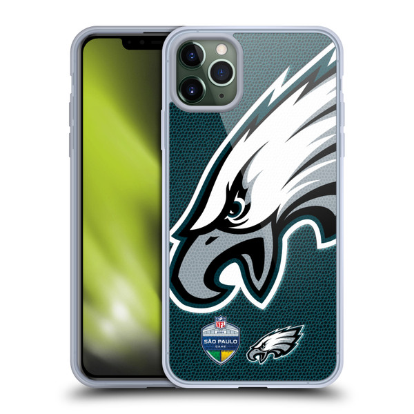 NFL 2024 International Games São Paulo Eagles Soft Gel Case for Apple iPhone 11 Pro Max