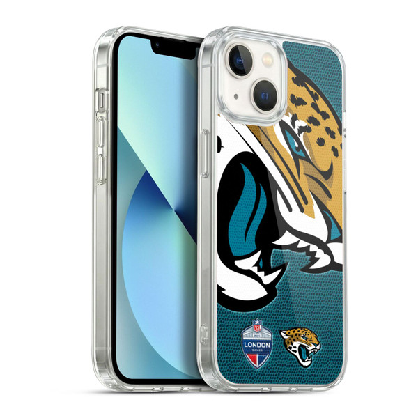 NFL 2024 International Games London Jaguars Soft Gel Case for Apple iPhone 13