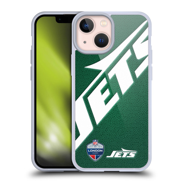 NFL 2024 International Games London Jets Soft Gel Case for Apple iPhone 13 Mini