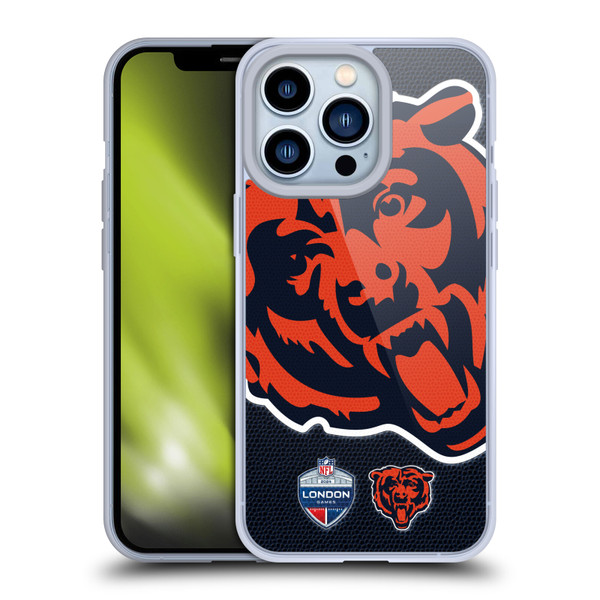NFL 2024 International Games London Bears Soft Gel Case for Apple iPhone 13 Pro