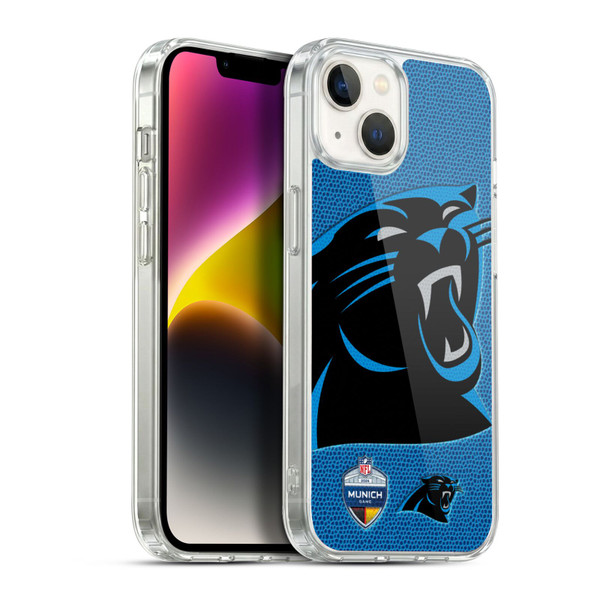 NFL 2024 International Games Munich Panthers Soft Gel Case for Apple iPhone 14 Plus & MagSafe