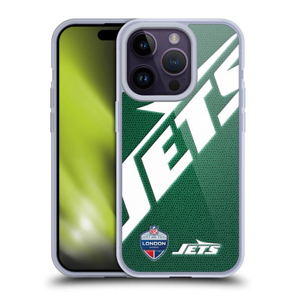 NFL 2024 International Games London Jets Soft Gel Case for Apple iPhone 14 Pro