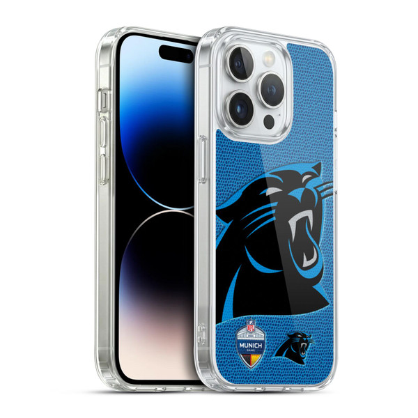 NFL 2024 International Games Munich Panthers Soft Gel Case for Apple iPhone 14 Pro & MagSafe