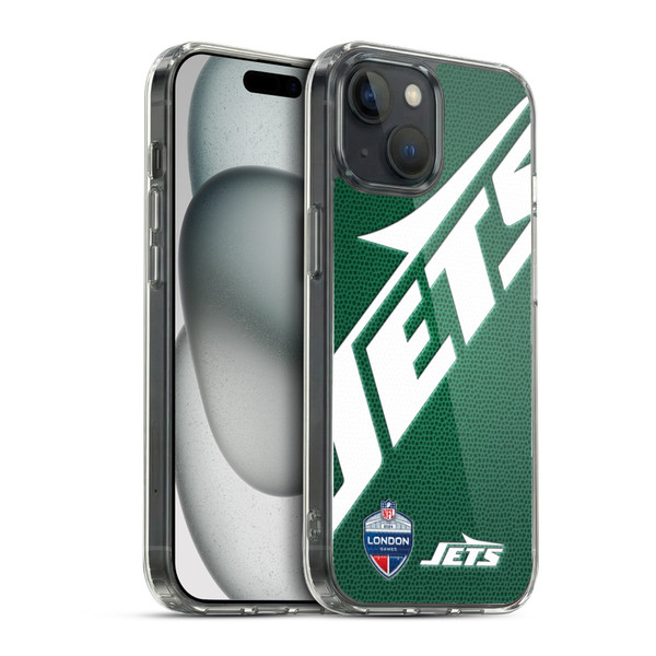 NFL 2024 International Games London Jets Soft Gel Case for Apple iPhone 15 & MagSafe