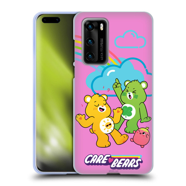 Care Bears Characters Funshine, Cheer And Grumpy Group Soft Gel Case for Huawei P40 5G