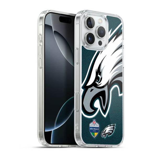 NFL 2024 International Games São Paulo Eagles Soft Gel Case for Apple iPhone 16 Pro Max & MagSafe