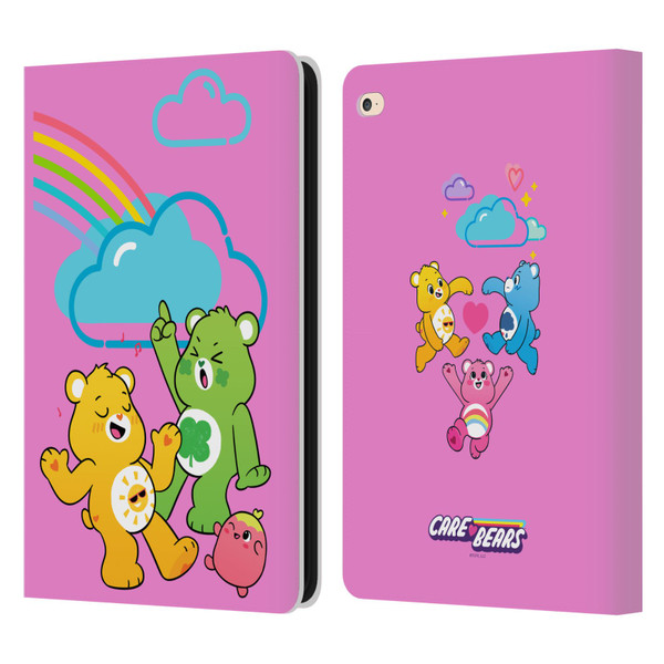 Care Bears Characters Funshine, Cheer And Grumpy Group Leather Book Wallet Case Cover For Apple iPad Air 2 (2014)