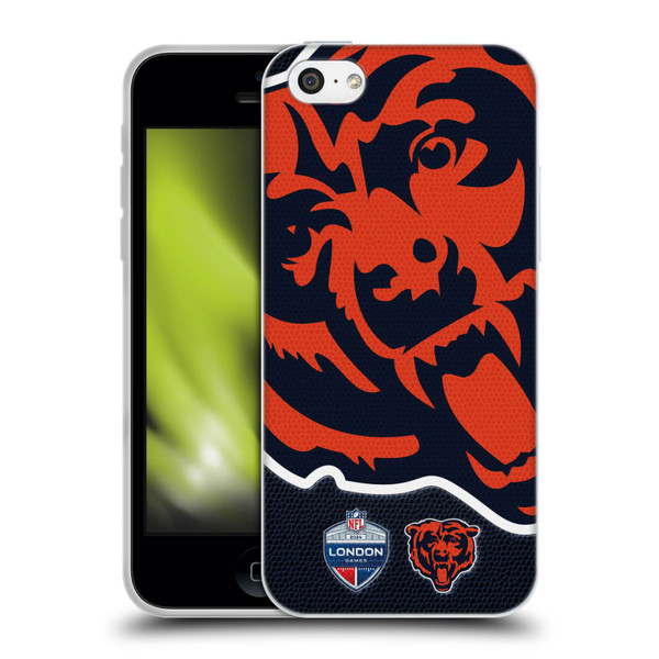 NFL 2024 International Games London Bears Soft Gel Case for Apple iPhone 5c