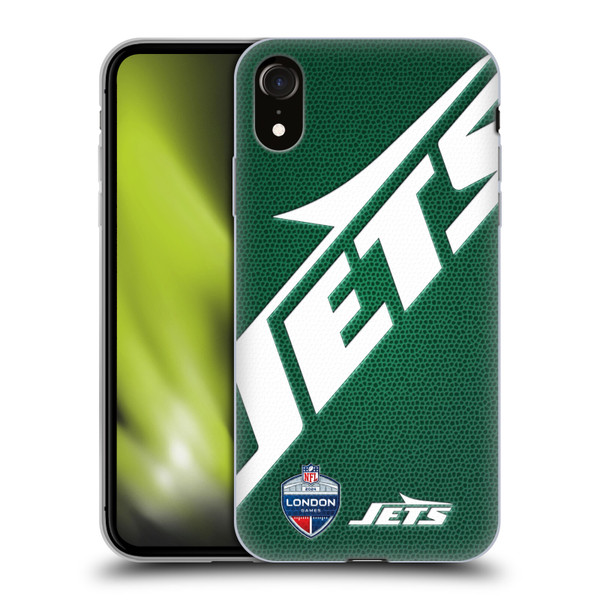 NFL 2024 International Games London Jets Soft Gel Case for Apple iPhone XR