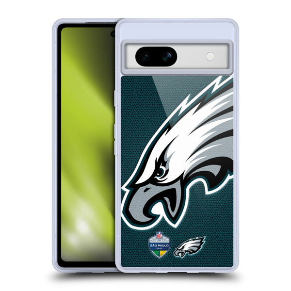 NFL 2024 International Games São Paulo Eagles Soft Gel Case for Google Pixel 7a