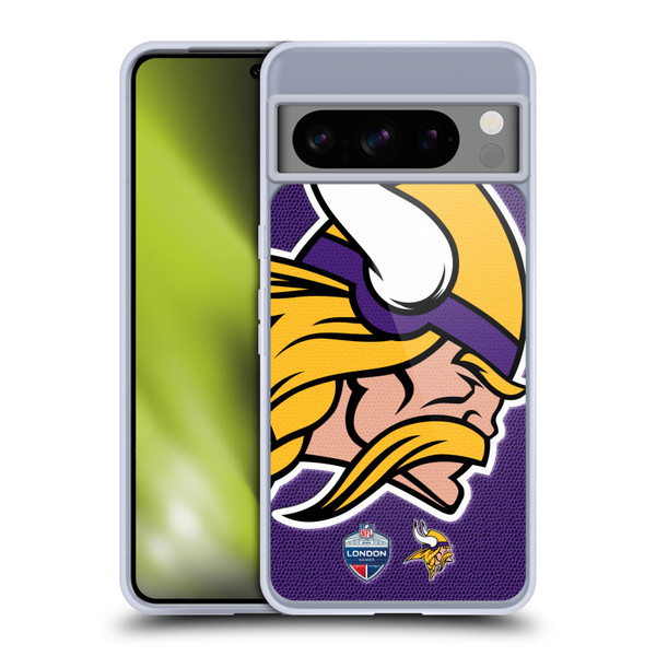 NFL 2024 International Games London Vikings Soft Gel Case for Google Pixel 8 Pro