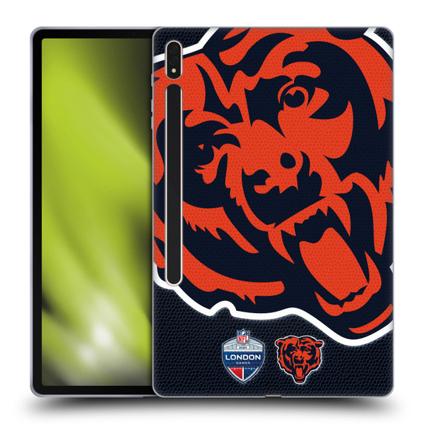 NFL 2024 International Games London Bears Soft Gel Case for Samsung Galaxy Tab S8 Plus
