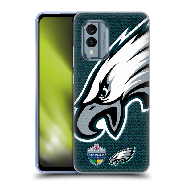 NFL 2024 International Games São Paulo Eagles Soft Gel Case for Nokia X30