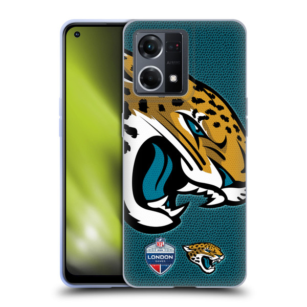 NFL 2024 International Games London Jaguars Soft Gel Case for OPPO Reno8 4G