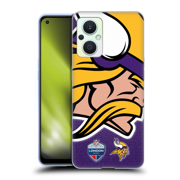 NFL 2024 International Games London Vikings Soft Gel Case for OPPO Reno8 Lite