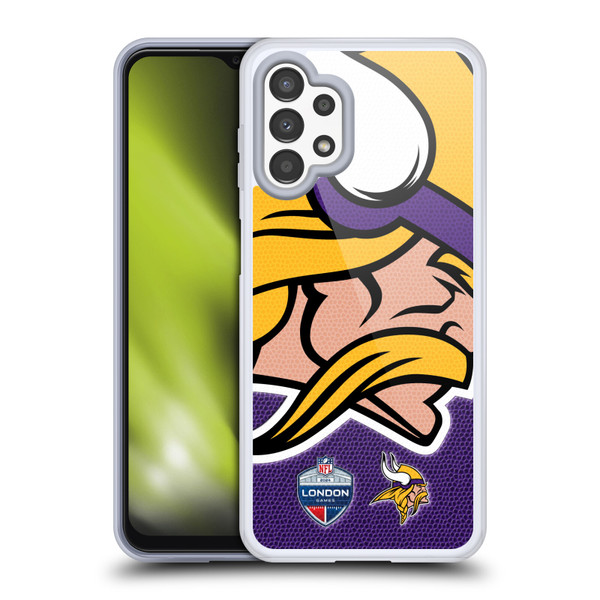 NFL 2024 International Games London Vikings Soft Gel Case for Samsung Galaxy A13 (2022)