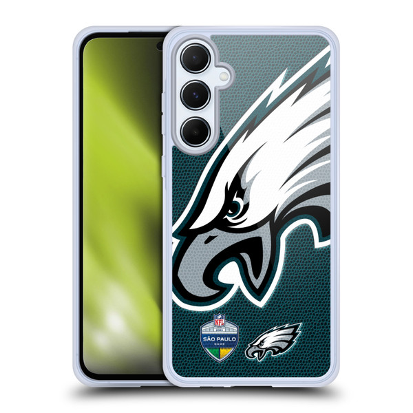 NFL 2024 International Games São Paulo Eagles Soft Gel Case for Samsung Galaxy A55 5G