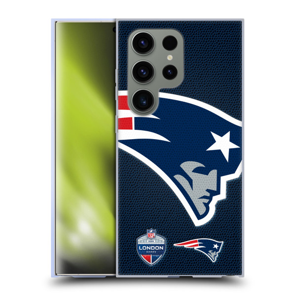 NFL 2024 International Games London Patriots Soft Gel Case for Samsung Galaxy S24 Ultra 5G