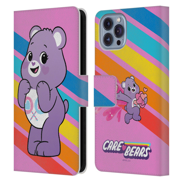 Care Bears Characters Share Leather Book Wallet Case Cover For Apple iPhone 14