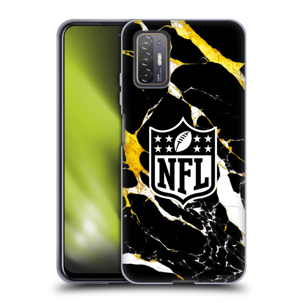 NFL Shield Marble Soft Gel Case for HTC Desire 21 Pro 5G