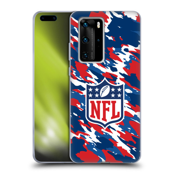 NFL Shield Camouflage Soft Gel Case for Huawei P40 Pro / P40 Pro Plus 5G