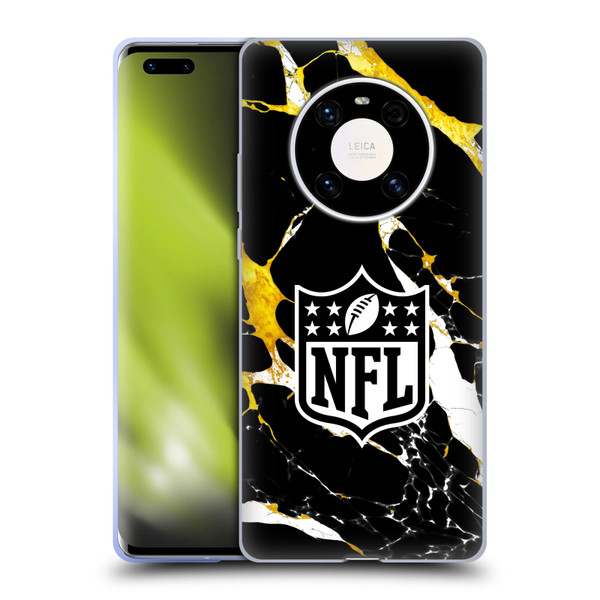 NFL Shield Marble Soft Gel Case for Huawei Mate 40 Pro 5G