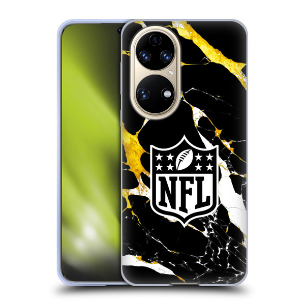 NFL Shield Marble Soft Gel Case for Huawei P50